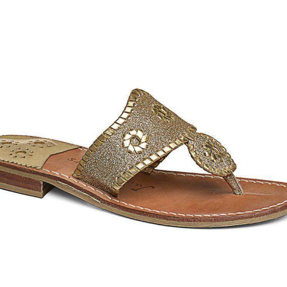 Glitter Navajo Sandal in Gold by Jack Rogers